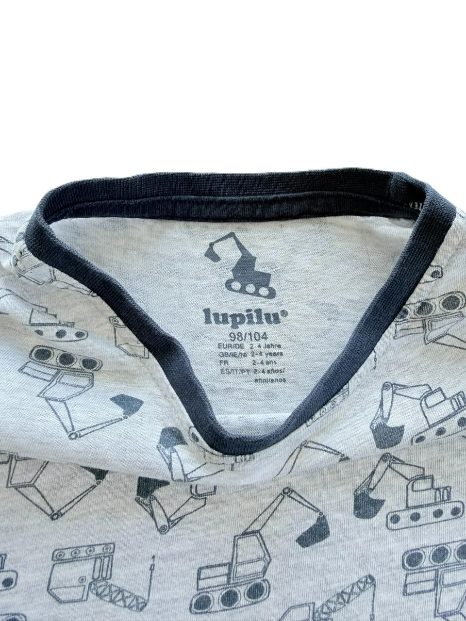 2-piece grey and navy blue Lupilu pyjamas 98-104 cm – photo 4